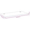 vidaXL bambusz asztallap 110x55x2,5 cm