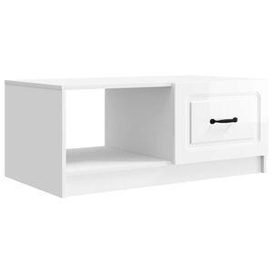 vidaXL Doh&aacute;nyz&oacute;asztal Magasf&eacute;nyű Feh&eacute;r 90 x 50 x 37 cm Szerelt Fa