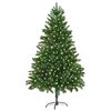vidaXL Kar&aacute;csonyfa 300 LED-del &aacute;llv&aacute;nnyal Z&ouml;ld 180 cm PE