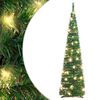 vidaXL k&ouml;nnyen fel&aacute;ll&iacute;that&oacute; műkar&aacute;csonyfa 50 db LED-f&eacute;nnyel 120 cm