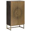vidaXL Magasfi&uacute; Bronz 53,5 x 30 x 95 cm T&ouml;m&ouml;r Mang&oacute;fa &eacute;s Műszaki Fa