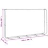 vidaXL horganyzott ac&eacute;l tűzifat&aacute;rol&oacute; 250x25x150 cm