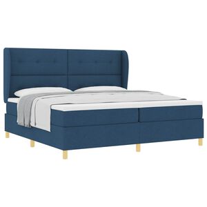 vidaXL Boxspring &aacute;gy matraccal S&ouml;t&eacute;tsz&uuml;rke 90x190 cm Sz&ouml;vet K&eacute;k sz&ouml;vet