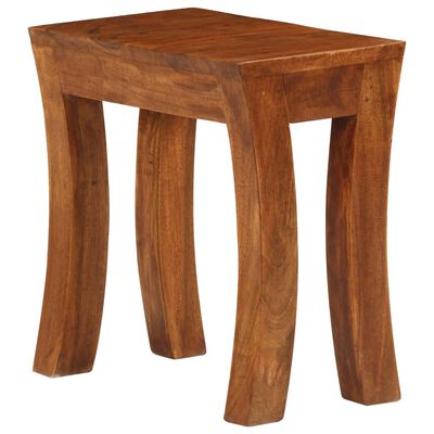vidaXL 3 részes barna akácfa egymásba tolható asztal szett 50x35x50 cm