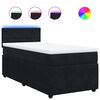 vidaXL fekete b&aacute;rsony rug&oacute;s &aacute;gy matraccal 90x190 cm