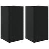 vidaXL 2 db fekete polyrattan kerti &uuml;ltetől&aacute;da 30x30x60 cm