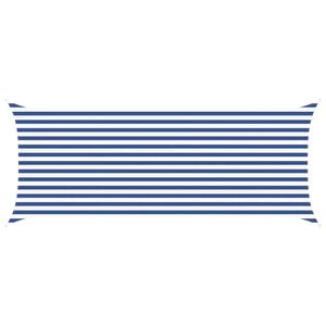 vidaXL Napernyő vitorla K&eacute;k &eacute;s Feh&eacute;r 5 x 2 m 100% poli&eacute;szter oxford