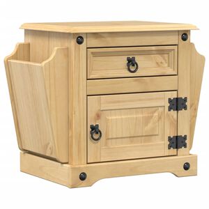 vidaXL Corona t&ouml;m&ouml;r fenyőfa &eacute;jjeliszekr&eacute;ny 45x35x47,5 cm