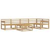 vidaXL K&uuml;lt&eacute;ri kanap&eacute; szett 6 pcs Feh&eacute;r 79 x 79 x 37 cm T&ouml;m&ouml;r Ak&aacute;cfa