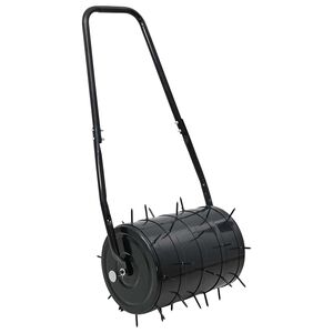 vidaXL Fűroller Aer&aacute;tor Csipeszekkel Fekete 110 x 52 cm Vas