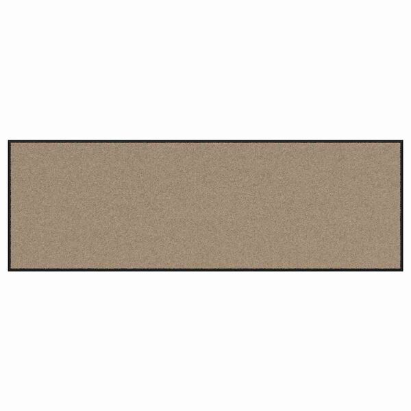 vidaXL Ajt&oacute;szőnyeg Beige &eacute;s fekete 60 x 180 cm Polipropil&eacute;n &eacute;s vinil