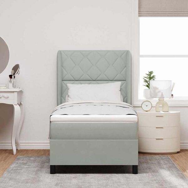 vidaXL Boxrug&oacute;s &aacute;gy matracmal Vil&aacute;gossz&uuml;rke 200 x 90 cm Poli&eacute;szter