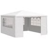 vidaXL feh&eacute;r rendezv&eacute;nys&aacute;tor oldalfalakkal 4 x 4 m 90 g/m&sup2;
