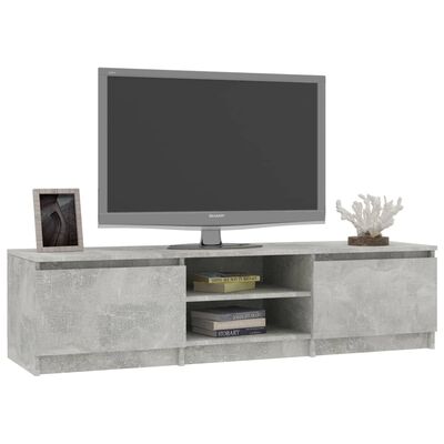 vidaXL betonszürke forgácslap TV-szekrény 140 x 40 x 35,5 cm