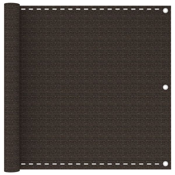 vidaXL barna színű HDPE erkélytakaró 90 x 500 cm