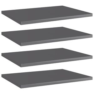 vidaXL 4 db magasf&eacute;nyű sz&uuml;rke forg&aacute;cslap k&ouml;nyvespolc 40 x 30 x 1,5 cm