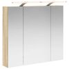 vidaXL F&uuml;rdőszobai t&uuml;k&ouml;rszekr&eacute;ny Sonoma t&ouml;lgy 80 x 14.5 x 70 cm