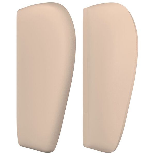 vidaXL cappuccino műbőr sz&aacute;rnyas fejt&aacute;mla 203x23x78/88 cm