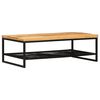vidaXL Doh&aacute;nyz&oacute;asztal Barna &eacute;s fekete 110 x 55 x 35 cm T&ouml;m&ouml;r Mang&oacute;f&aacute;t
