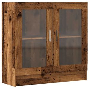 vidaXL antik fa sz&iacute;nű szerelt fa k&ouml;nyvszekr&eacute;ny 82,5 x 30,5 x 80 cm