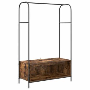vidaXL Ruhafog&oacute; Barna T&ouml;lgy 100 x 44 x 160 cm Szerelt Fa