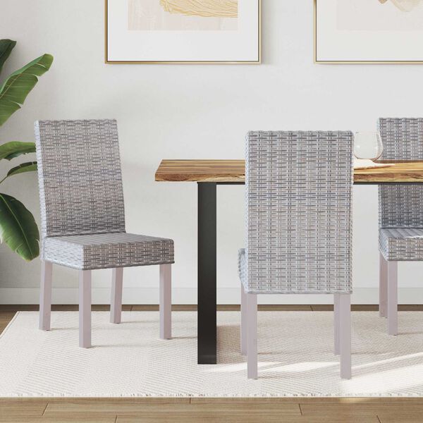 vidaXL &Eacute;tkezősz&eacute;k 2 pcs Feh&eacute;r Mos&aacute;s 45 x 54 x 93 cm T&ouml;m&ouml;r Mahag&oacute;ni Fa