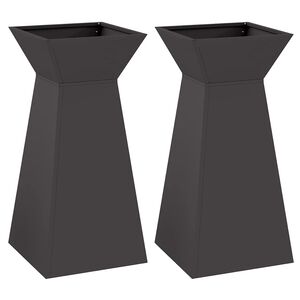 vidaXL Pill&eacute;r &Uuml;ltető 2 db Fekete 35 x 35 x 73 cm