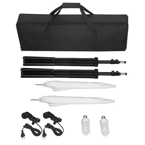 vidaXL st&uacute;di&oacute;felszerel&eacute;s 600 x 300 cm-es z&ouml;ld h&aacute;tt&eacute;rrel &eacute;s l&aacute;mp&aacute;kkal