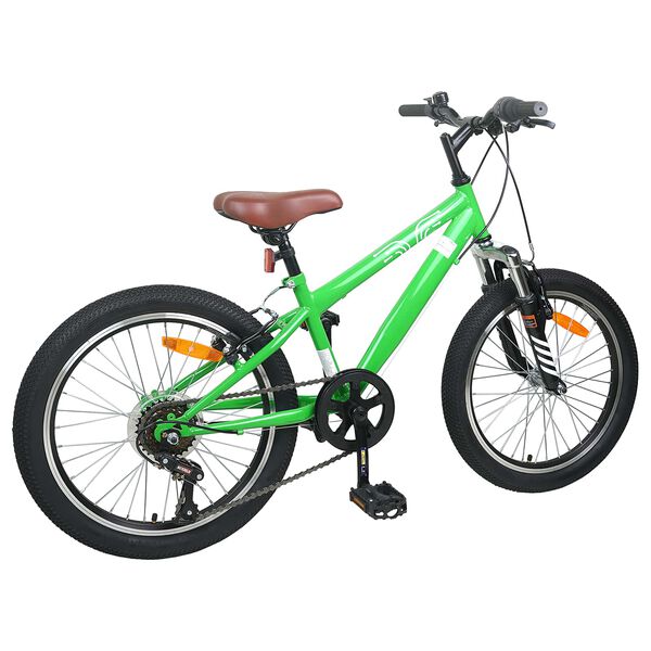vidaXL Kids Mountain Bike 20 H&uuml;velyk 6-Speed 5-8 &eacute;ves korig val&oacute; Z&ouml;ld
