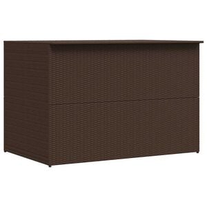 vidaXL barna polyrattan kerti t&aacute;rol&oacute;l&aacute;da 150 x 100 x 100 cm