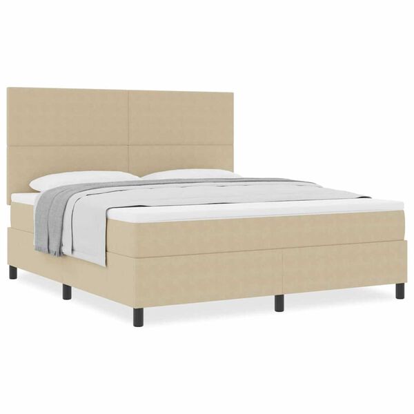 vidaXL Boxrug&oacute;s &aacute;gy Vil&aacute;gossz&uuml;rke &eacute;s feh&eacute;r 203 x 180 x 128 cm