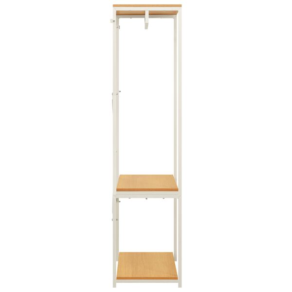 vidaXL fehér, tölgyszínű fém és forgácslap szekrény 60x40x167 cm