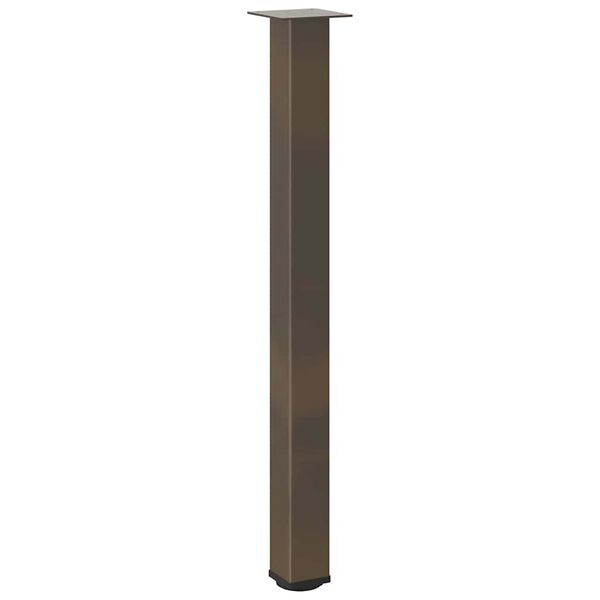 vidaXL 4 db natúr acél bárasztalláb 100-102 cm