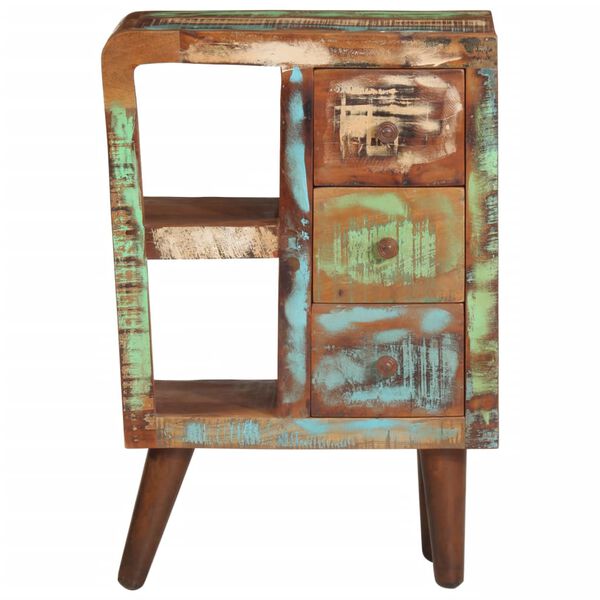 vidaXL t&ouml;m&ouml;r &uacute;jrahasznos&iacute;tott fa t&aacute;lal&oacute;szekr&eacute;ny 55 x 30 x 80 cm