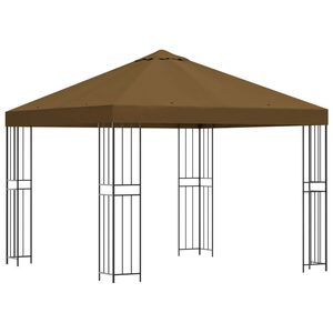 vidaXL Pavilon 3 x 3 m T&oacute;psz&iacute;nű Poli&eacute;szter &eacute;s ac&eacute;l 190 gsm