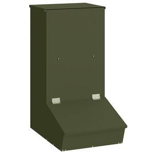 vidaXL Diszn&oacute; Etető Olajz&ouml;ld 55 x 38 x 76 cm 20 kg