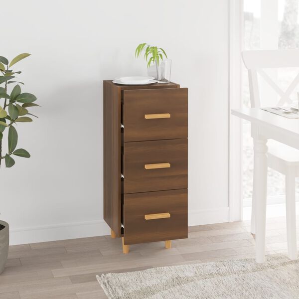 vidaXL barna t&ouml;lgy sz&iacute;nű szerelt fa t&aacute;lal&oacute;szekr&eacute;ny 34,5 x 34 x 90 cm