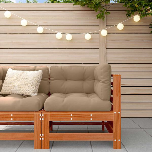 vidaXL Kerti Sarokkanap&eacute; T&ouml;m&ouml;r fenyő Viaszbarna