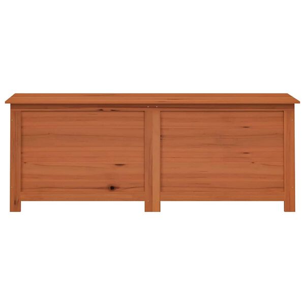 vidaXL barna t&ouml;m&ouml;r fenyőfa k&uuml;lt&eacute;ri p&aacute;rnatart&oacute; l&aacute;da 150 x 50 x 56 cm