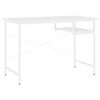vidaXL feh&eacute;r MDF &eacute;s f&eacute;m sz&aacute;m&iacute;t&oacute;g&eacute;pasztal 105 x 55 x 72 cm
