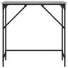 vidaXL szürke sonoma színű szerelt fa konzolasztal 75x32x75 cm
