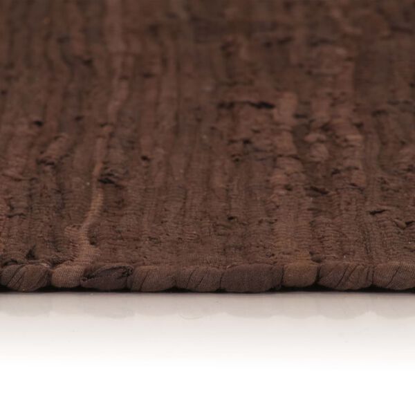 vidaXL barna, k&eacute;zzel szőtt pamut Chindi szőnyeg 160 x 230 cm