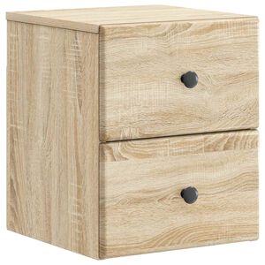 vidaXL Fali &eacute;jjeli szekr&eacute;ny Sonoma T&ouml;lgy 34,5 x 33 x 40 cm Szerelt Fa