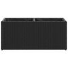 vidaXL 2 db fekete polyrattan kerti &uuml;ltetől&aacute;da 2 cser&eacute;ppel 72x30x32 cm