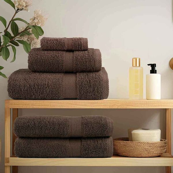 vidaXL Törölgetők SOLUND Barna Pamut