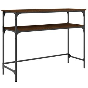 vidaXL barna t&ouml;lgysz&iacute;nű szerelt fa t&aacute;lal&oacute;asztal 100x35,5x75 cm