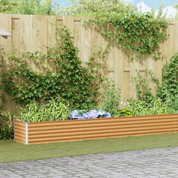 vidaXL Kerti magas&aacute;gy&aacute;s 582 x 50 x 36 cm Horganyzott ac&eacute;l