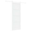 vidaXL Cs&uacute;sz&oacute; ajt&oacute; 78 x 211 cm Szerelt Fa Feh&eacute;r
