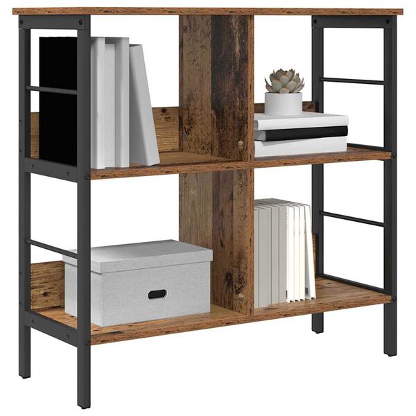 vidaXL K&ouml;nyvespolc &Ouml;reg fa 82 x 32 x 79 cm Faanyag