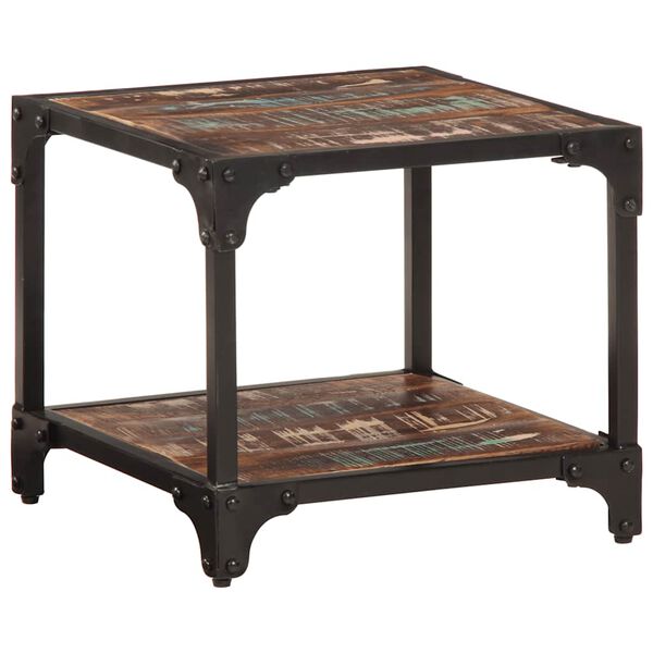 vidaXL t&ouml;m&ouml;r &uacute;jrahasznos&iacute;tott fa doh&aacute;nyz&oacute;asztal 40 x 40 x 36 cm